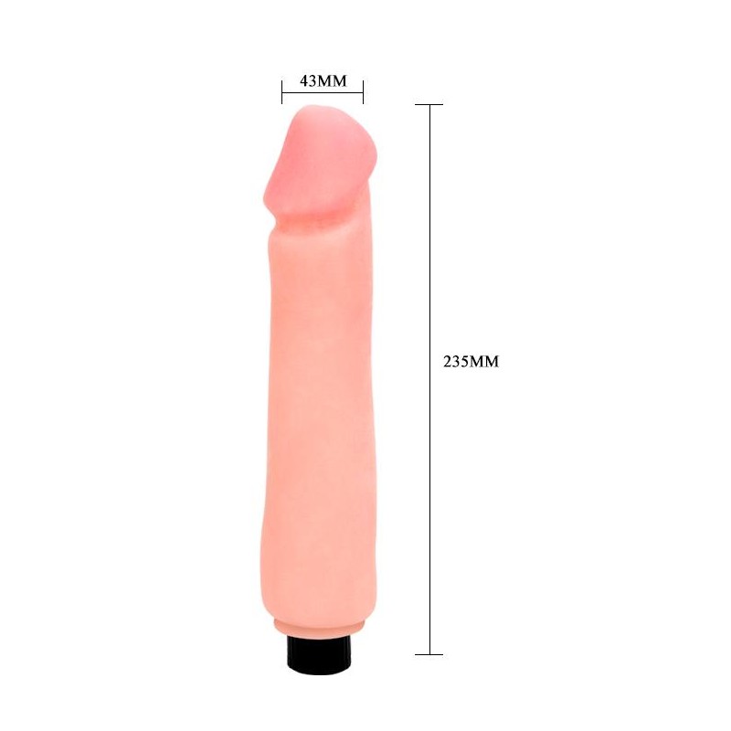 Wibrator penis naturalny z żyłkami elastyczny 23cm